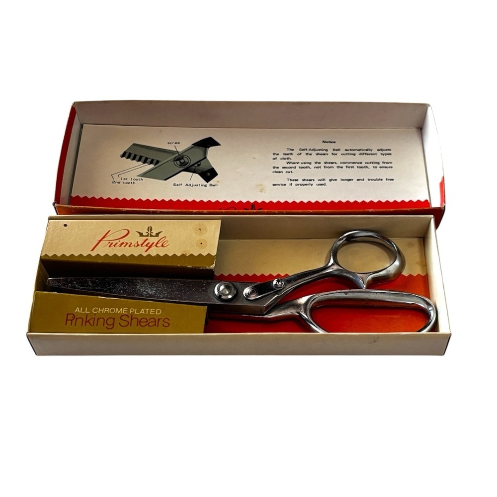 Primstyle Chrome Rnking Shears fabric crafts quilting sewing vintage patterns